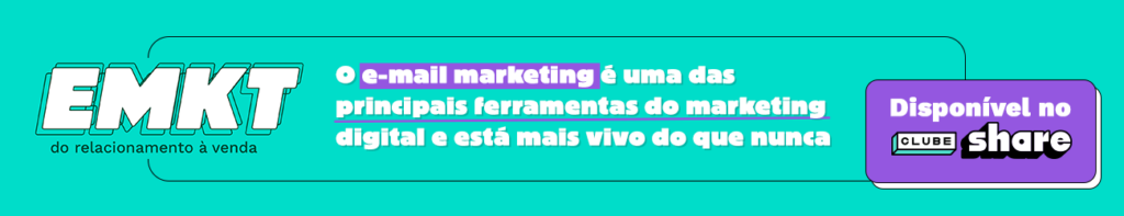 banner divulgando o curso EMKT do Clube Share