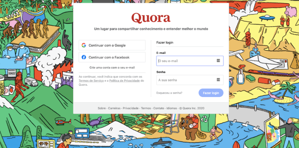 Print do fórum Quora