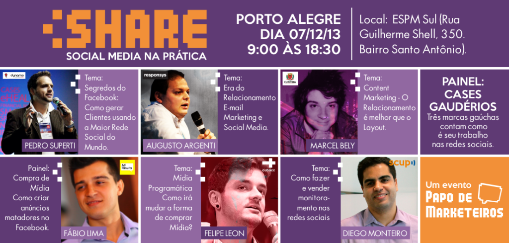 Imagem de divulgação do primeiro evento do Share.