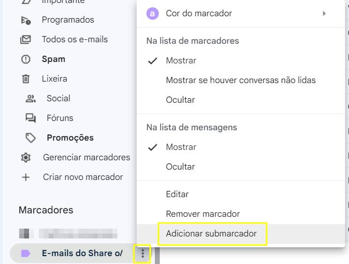 Dica do Gmail: usando submarcadores.